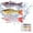 Multicolor,3Pcs, variant on Bionic Swimming Bait, 3D Bionic Swimming Lure Swims Just Like a Real Injured Bait Fish, Fishing Lures Suitable for All Kinds of Fishing Waters(Multicolor,3Pcs)