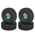 thumbnail image 1 of 4PCS Crawler RC Tires with Metal Rim Compatible with AXIAL SCX10 90046 traxxas TRX4 D90 hsp redcat tamiya hpi 1/10 RC Crawler, 1 of 7
