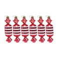 thumbnail image 2 of XYAIYT 6 Pack Christmas Ornaments Christmas Tree Ornaments Plastic Shatterproof Ball Pendant Set Electroplated Holiday Tree Hanging Ornaments Small Unique Hex Star 4.3in Red, 2 of 7