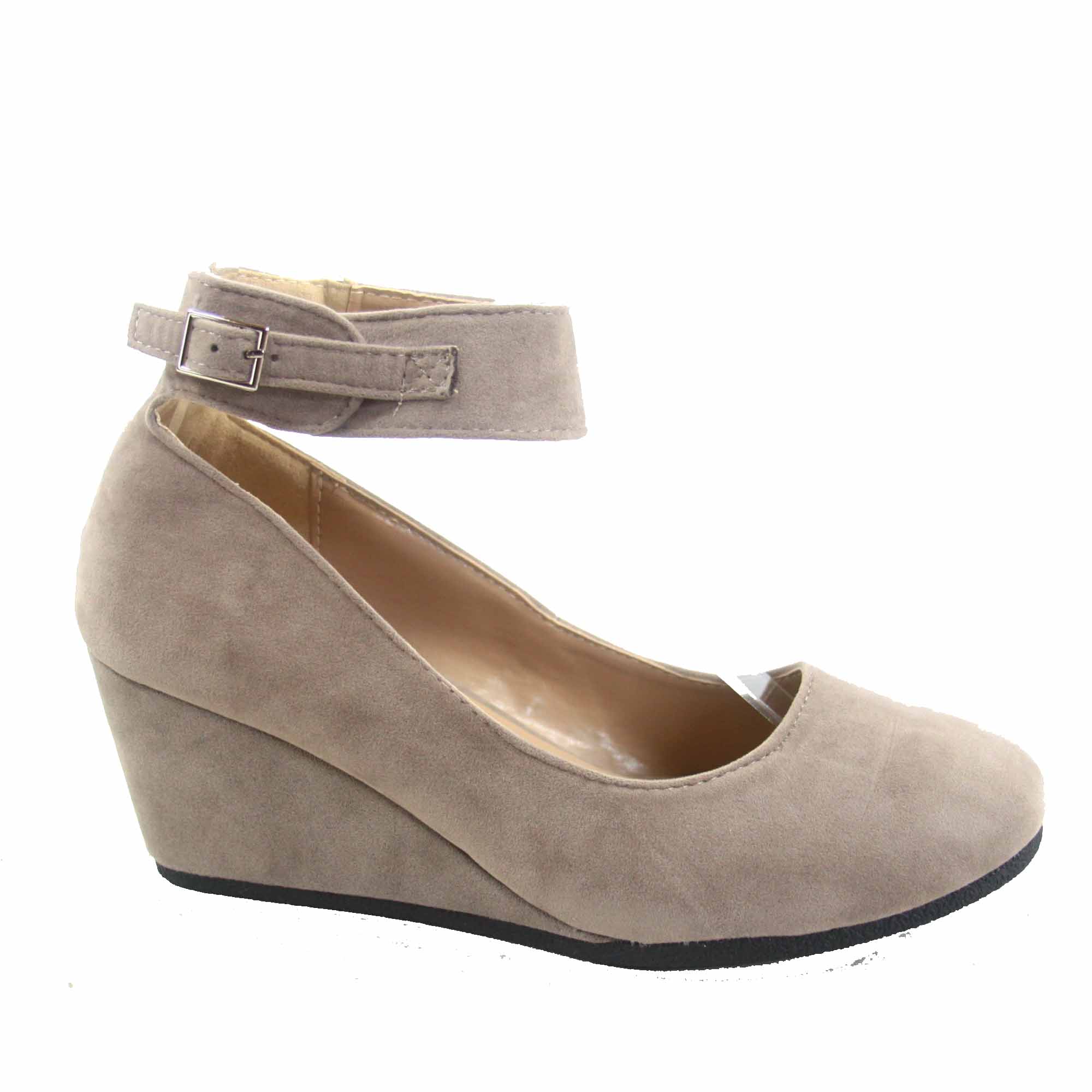 round toe wedge heel