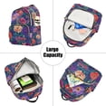 thumbnail image 5 of FORMRS Mini Backpack Purse for Women Travel Daypack Casual Shoulder Bag, Blooming Flowers Pattern, 5 of 7