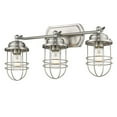 thumbnail image 3 of Golden Lighting 9808-LSF PW Seaport 3 Lights Pewter Linear Semi-Flush Track Ceiling Light - Silver, 3 of 4
