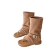 thumbnail image 2 of hengsof Children High Top Ankle Boots Summer Sandals Soft Sole Flip Flop Strappy Roman Shoes for Big Kids Girls Mid Calf Booties, 2 of 7