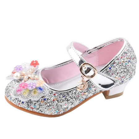 

Utoimkio Clearance Toddler Girl Sandals Infant Kids Baby Girls Pearl Crystal Bling Bowknot Single Princess Shoes Sandals