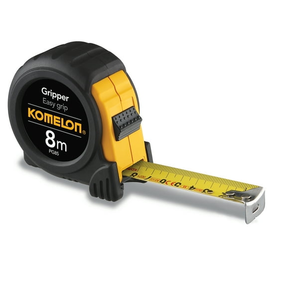 Komelon PG85 8m (metric only) Gripper Tape Measure
