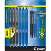PILOT Frixion Erasable Pens - 6 Pack (3 Black & 3 Blue Ink Included) 4 Bonus Refills - Frixion Clicker Retractable Gel Ink Pen - Fine Point 0.7 mm Used for Rocketbook & Notebook