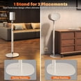 thumbnail image 4 of PUTORSEN Speaker Stands for Sonos Era-100 & Era-300 - Height Adjustable Floor Stands 29.1''–39'', Dual-Mount Base for Space-Saving Placement, 11 lbs Max Load, 1 Pair, White, 4 of 7