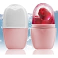 thumbnail image 3 of Ice Face Roller Masajeador Cubo de Hielo Rodillo para Cara Ojos y Cuello Acondicionador y Cuidado de la Piel De Puff Bolsas de los Ojos Reducir Migraña Masaje Reutilizable Molde de Hielo de Silicona, 3 of 8