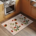 thumbnail image 2 of 2x3 Ft Entryway Area Rug, Ladybugs Eucalyptus Leaves Kitchen Rug Runner Washable Floor Mat, Spring Botanical Vintage Non Slip Indoor Door Mat Throw Carpet for Bathroom Living Room Bedroom, 2 of 8