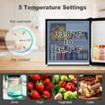 thumbnail image 4 of BANGSON 1.6 Cu.Ft Compact Refrigerator with Freezer, Energy Saving & Low Noise Mini Fridge for Office, Dorm, Bedroom - Adjustable Temp, Reversible Door, Silver, 4 of 8