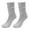 Grey, variant on QUOTAY Medium Calf Loose Top Socks Knit Unisex Sailor Style Ankle Socks Retro Casual Stackable Socks Black，One Size
