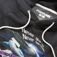 thumbnail image 2 of Galaxy Quest Never Surrender Unisex Adult Slim Fit Pull-Over Heather Hoodie, Charcoal, Medium, 2 of 5