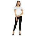thumbnail image 2 of Inkmeso Solid Short Sleeve Basic T-Shirt For Womens Patch Pocket Casual Summer Basic Top, 2 of 7