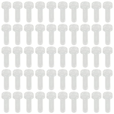

Hemoton Screws Plastic Transparent Screw Cabinet Round Head Cross Clear Bolt Tighten Acrylic Acrylihc Pc
