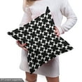 thumbnail image 5 of Ambesonne Abstract Fabric by the Yard Upholstery, Noir Geometrical Shapes, 5 Yards, Charcoal Grey and White, 5 of 5