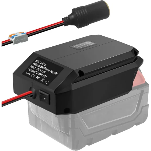 18V to 12V Step Down Converter For Power Wheel Adapter for Milwaukee Regulator