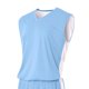 thumbnail image 1 of Camisa muscular reversible para adultos con control de la humedad LT AZUL/ BLANCO 2XL A4 N2320, 1 of 1