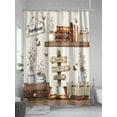 thumbnail image 5 of Fsddascl Farmhouse Vintage Shower Curtain Set - Long 72" x 84" Washable Bathtub Curtain with 12 Hooks, Country Cotton Book Butterfly Art Waterproof Fabric Stall Shower Curtains for Bathroom/Bathtub, 5 of 6