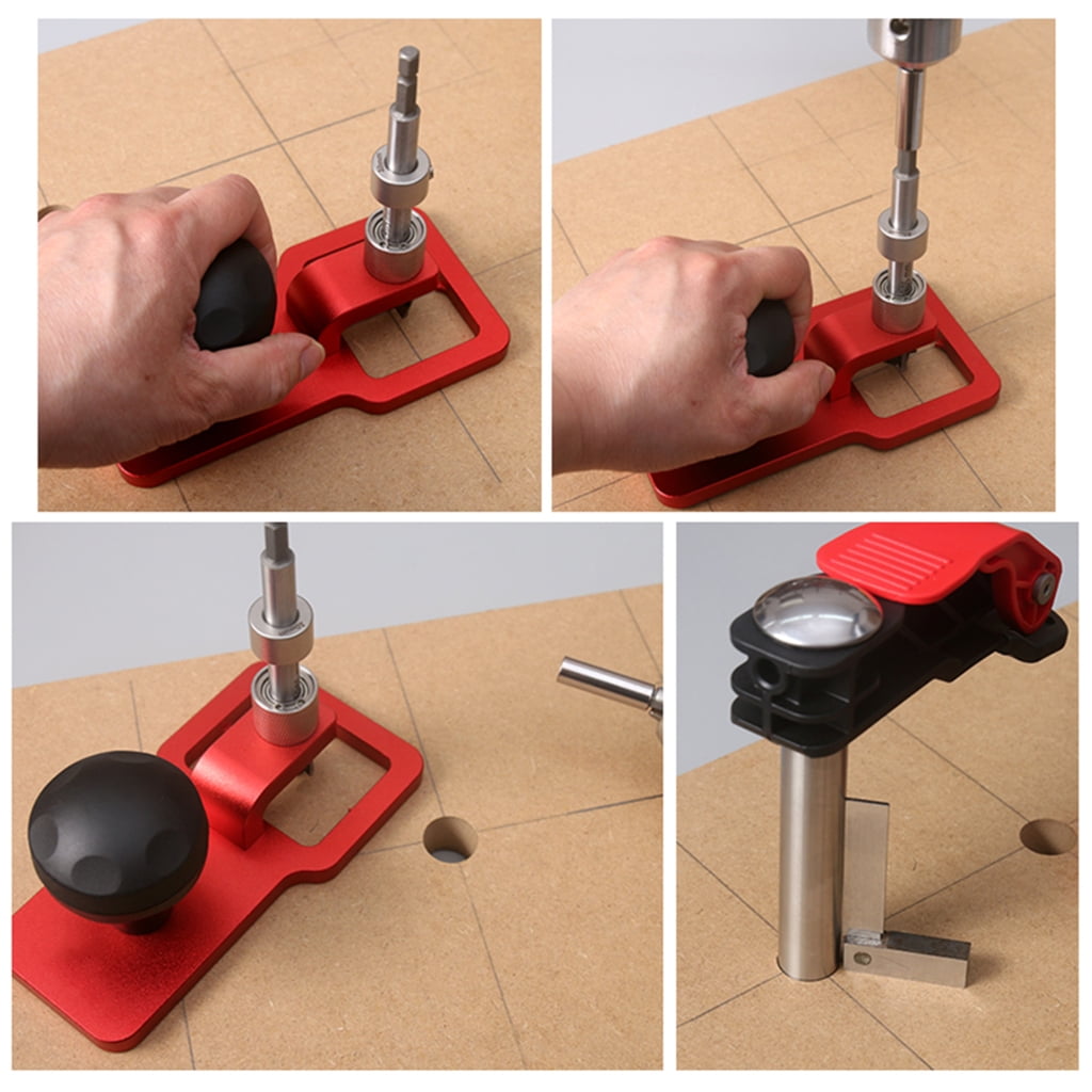 Profession Crafting Woodworking Punch Device Desktop Hole Cutter Tool Featuring Ergonomic Handle And Metal Construction