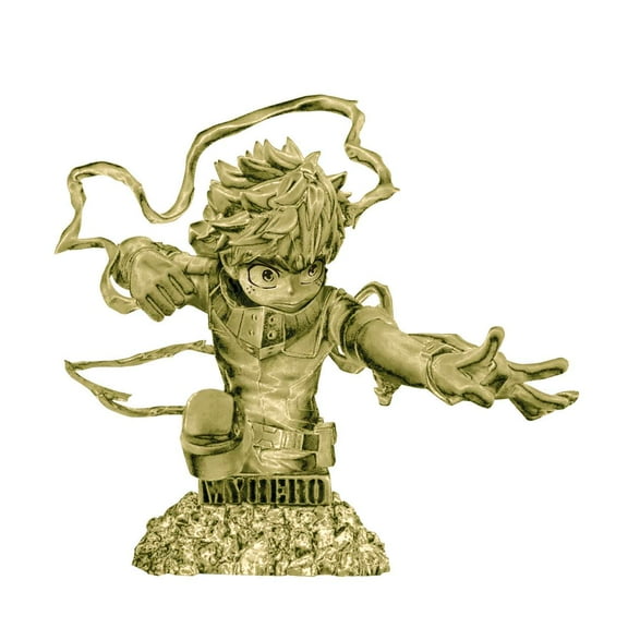 My Hero Academia Bust Up Heroes Vol. 3 Izuku Midoriya Mini PVC Bust (Gold) (No Packaging)