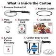 thumbnail image 5 of Hawkins D40 Stainless Steel Pressure Cooker, 10.0-Litre, 5 of 5