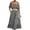 Black Womens Summer Dress, variant on USSUMA Summer Pleated Flowy Tiered Plaid Dresses for Women Trendy Womens Off Shoulder Short Sleeve Maxi Sun Dresses Plus Strapless Long Aline Swing Sundress Beach Vacation Casual Dress