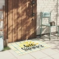 thumbnail image 4 of Hello Summer Door Mat Seasonal Decorative Sun Doormat Non Slip Rubber Backing Outdoor Indoor Entryway Floor Mat Home Decor 17x29 Inch, 4 of 6