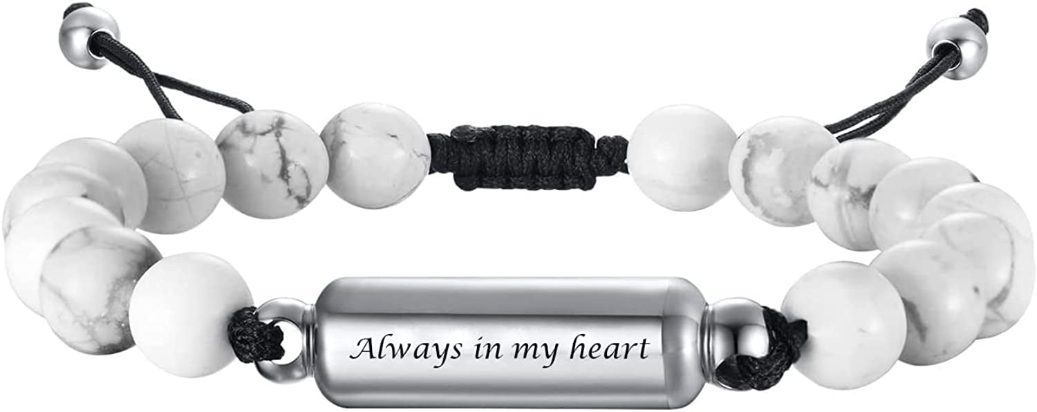 Cremation Bracelet for Ashes Adjustable Cremation Urn Bracelet Bangle