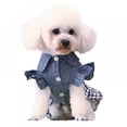 thumbnail image 3 of Pet Dog Clothes Dog Denim Dress Jeans Skirt Small Dog Dress Puppy Clothes Chihuahua Yorkies Teddy Pet Clothing, 3 of 8