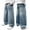 A05-Multicolour, variant on LRen Boys Baggy Jeans High Waisted Elastic Waist Wide Leg Denim Pants Boy Loose Casual Baggy Fashion Trousers Streetwear with Pockets,Multicolour,8-9 Years