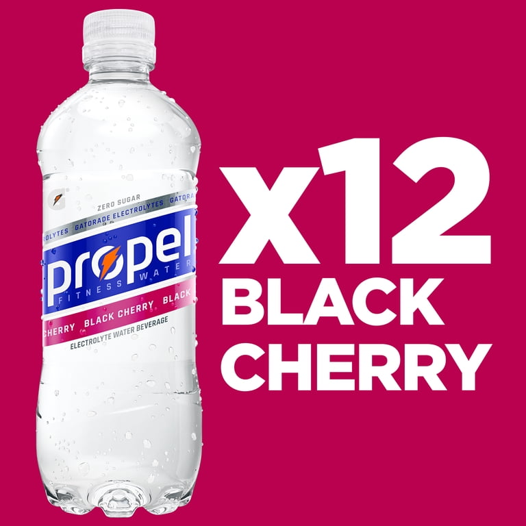 Propel Black Cherry Electrolyte Water, 16.9 fl oz, 12 Pack photo 3