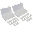 thumbnail image 1 of Caja organizadora de hilo de de 2 piezas - Diseño desmontable de 18 ranuras con 240 bobinas de hil , costura Zulema Bobinas de hilo de bordar, 1 of 8