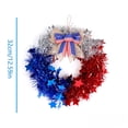 thumbnail image 6 of 4Th Of July Garlands For Decoration Americans Independence Day Commemorative Wreath For Front Door Decoration Patriotic Themed Wreath Farmhouses Style Decoration Red White Blue Spring Door Wreath, 6 of 8