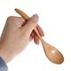 thumbnail image 2 of 5 cucharas de madera, cucharas para sopa, cucharas de madera natural, cuchara de postre, cuchara de té, cuchara curva de 17,8 x 4,3 cm y 25 x 7 cm, 2 of 8