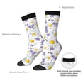 thumbnail image 4 of Picia Daisies Flowers Print Athletic Socks for Men & Women – Cushioned Moisture-Wicking Crew Socks for Sports, Running, and Training, Soft & Breathable Size 5-11, 4 of 6