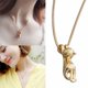 thumbnail image 2 of Moda Mujeres Plata Colgante Gato 3D Cute Cat Colgante Collar Cadena, 2 of 7