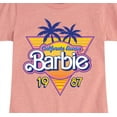 thumbnail image 3 of Barbie - Barbie Logo California Dream - Girls Fitted Short Sleeve Graphic T-Shirt, 3 of 5