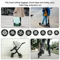 thumbnail image 7 of Uxcell Luggage Wheels Replacement PU Suitcase Wheels Repair Kit for Trolley Bags 75x24mm, 7 of 7