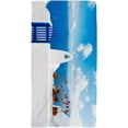 thumbnail image 2 of Terry Towels Face Towel Hand Cloth Santorini Island Greece Bath Decor for Hotel-Spa-Kitchen Multi-Purpose,Soft,Quick-Dry 30 X 15&nbsp;inch, 2 of 5