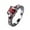 Red RD7, variant on Latrodar Gorgeous Black Copper Alloy Ring Inlaid With Zircons In Various Colors Up to 30% Off