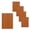 Copper Penny, variant on Corrugated Metal Wainscoting Wall Panel 5-Pack - Rust - 36" Height - Dakota Tin