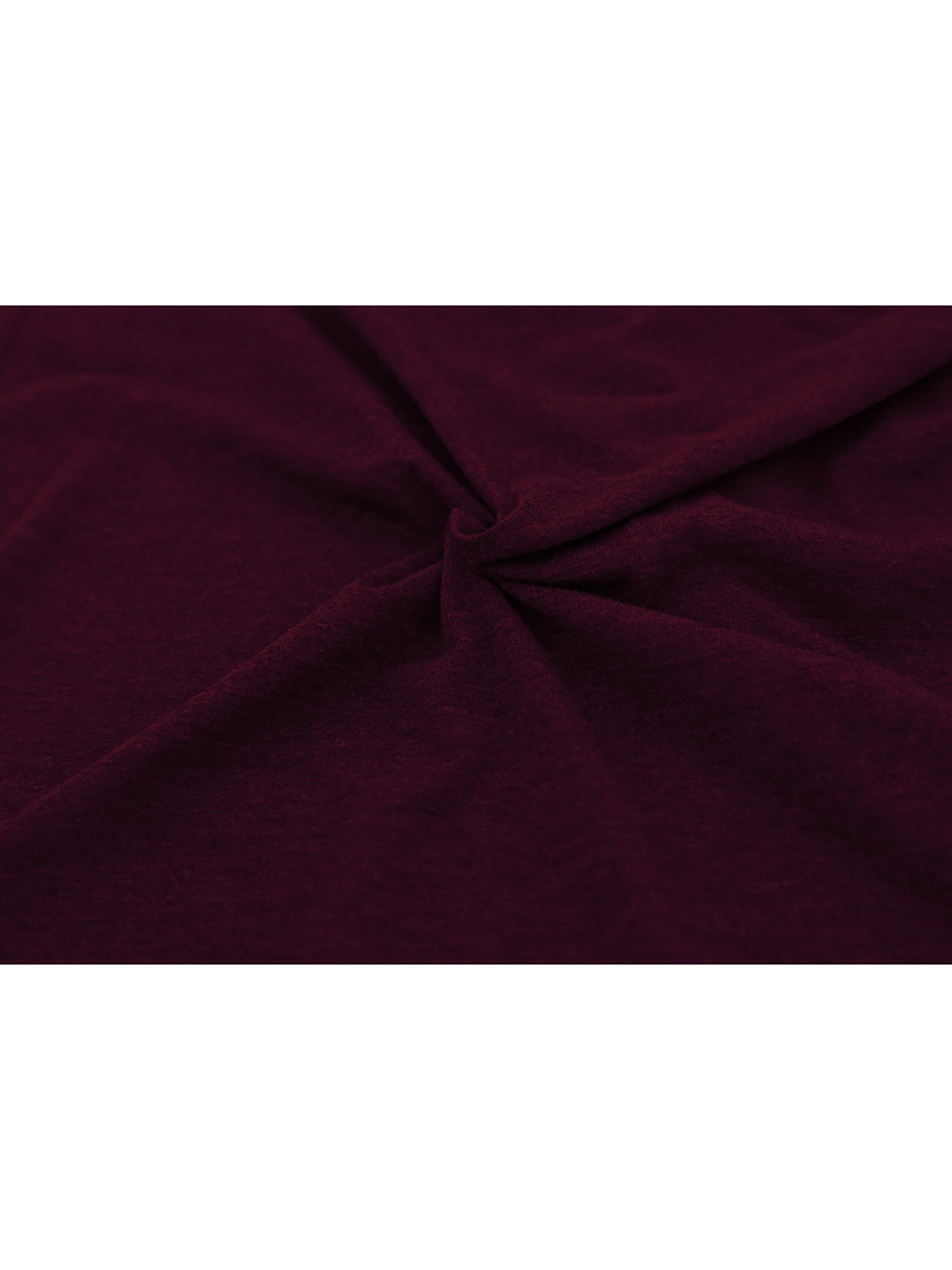 Unique Bargains Men's Pullover Lightweight Long Sleeve Top Turtleneck T-Shirt 38 Burgundy