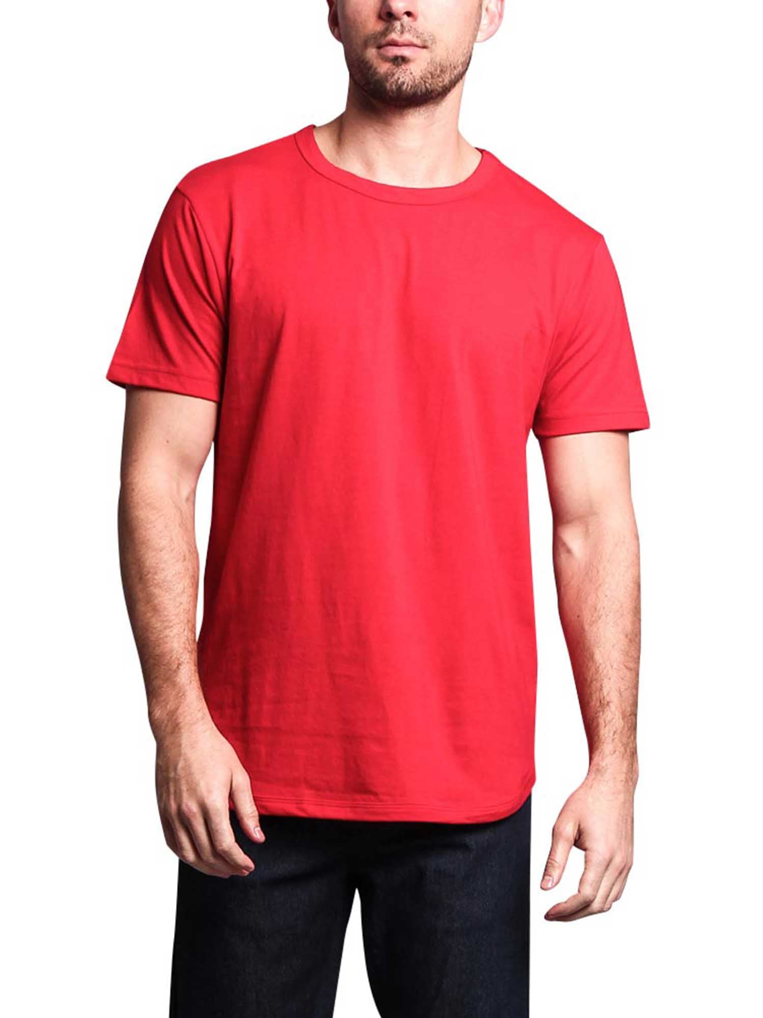 Victorious Solid Color Long Length Curved Hem T-Shirt TS270