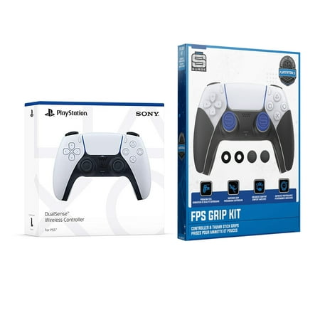 Sony PlayStation 5 DualSense Wireless Controller with FPS Grip Kit Bundle - White