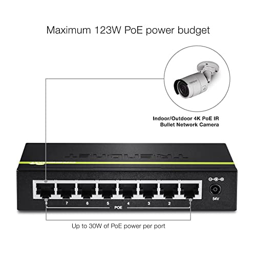 TRENDnet TPE-TG80g 8-port Gigabit GREENnet PoE+ Switch