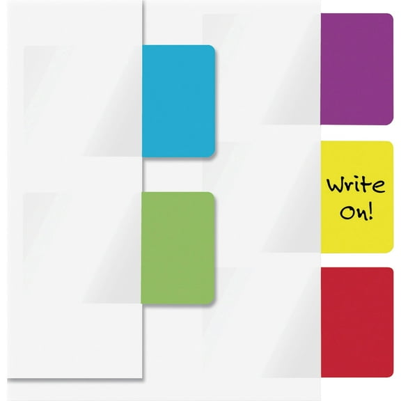 Removable Page Flags, Red/blue/green/yellow/purple, 10/color, 50/pack | Bundle of 5 Packs