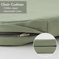 thumbnail image 6 of Chair Cushions for Dining Chairs with Ties, Indoor/Outdoor Kitchen Chair Pad with Non-Slip Backing, Dining Seat Cushion with Machine Washable Removable Cover, 16"x16"x2", Set of 2, Sage Green, 6 of 8