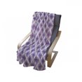 thumbnail image 4 of Purple Soft Flannel Fleece Throw Blanket, Retro Style Innovative Abstract Squares Pattern Modern Design Graphic Print, Cozy Plush for Indoor and Outdoor Use, 50" x 60", Violet and White, by Ambesonne, 4 of 6