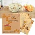 thumbnail image 4 of Ounissouiy Envasado de mantenimiento de alimentos frescos, cera de abejas, ropa fresca, cubierta de sello de envoltura orgánica, ventajosa cocina Mostrada, 4 of 6