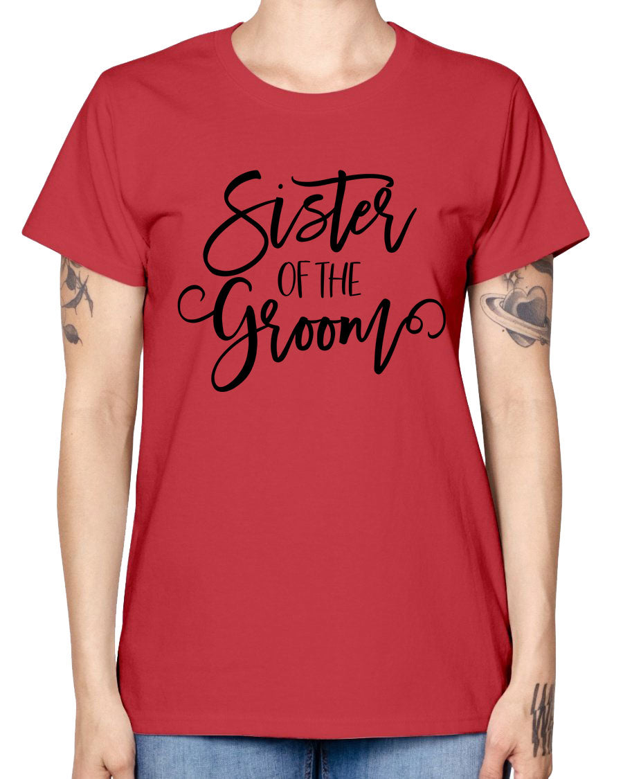 sister of the groom shirt